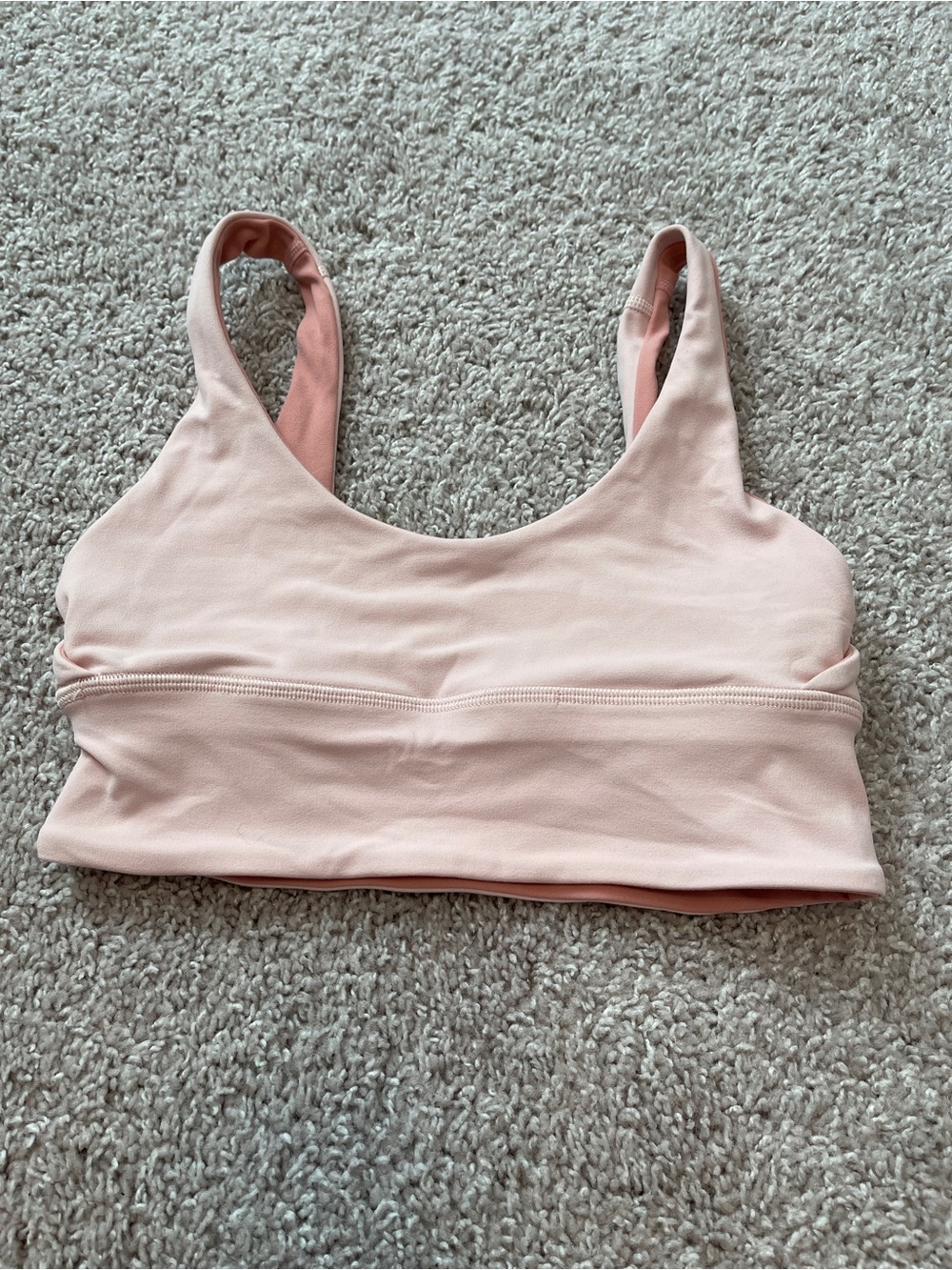 Lululemon Align Reversible Bra Pink Scoop Neck Size 4